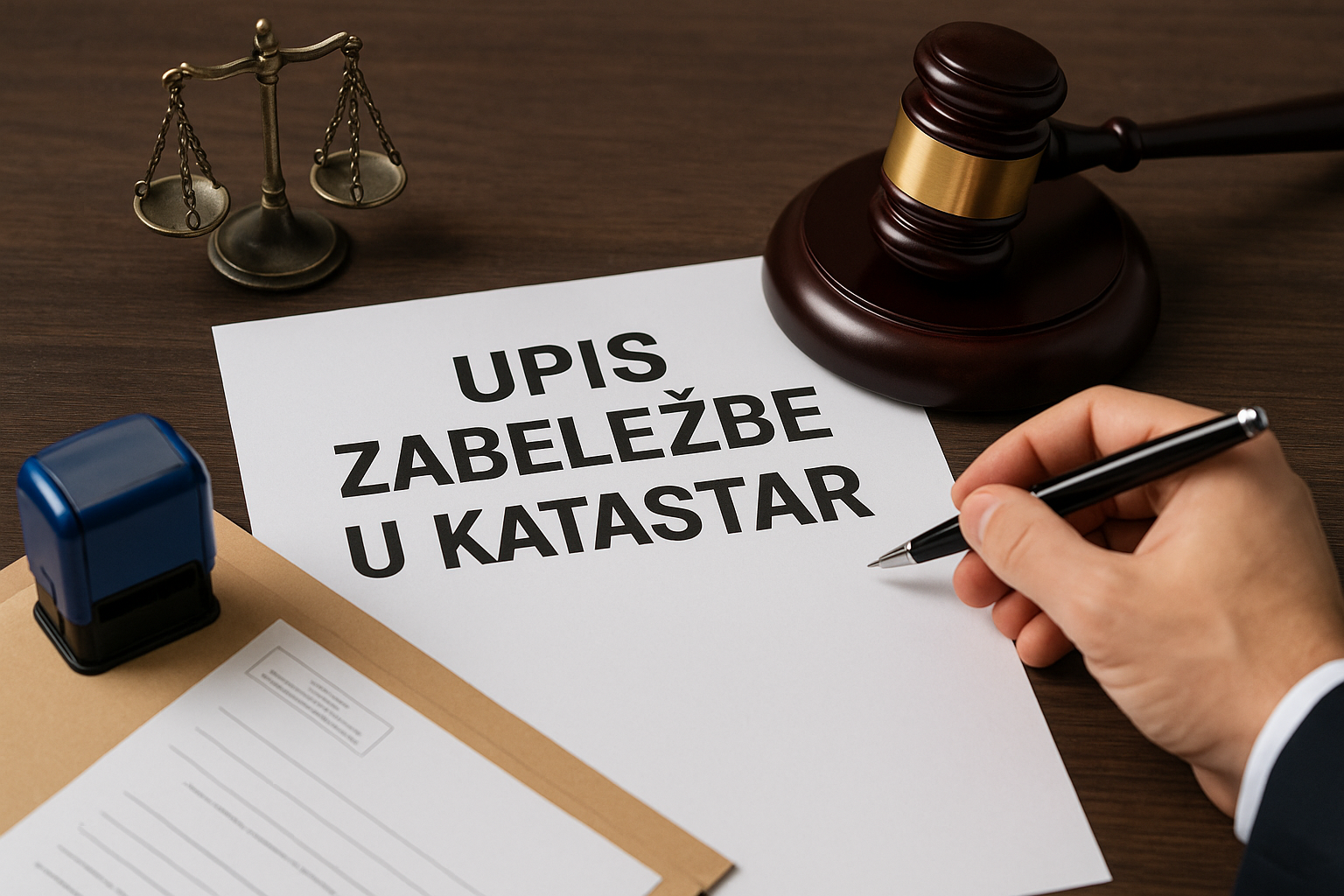 Advokat iz Kruševca podnosi zahtev za upis zabeležbe u katastar